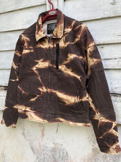 Other Designers Other - Glow Kicks Acid Flame Denim Workers Jacket