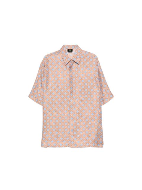 FENDI Fendi Blue Shirts Men