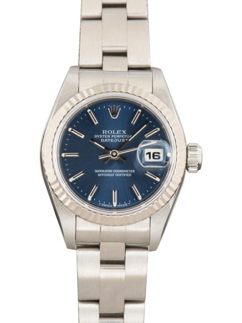 ROLEX Used Ladies Rolex Datejust Ref 69174 Blue Dial