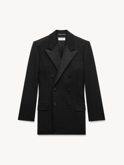 SAINT LAURENT Saint Laurent Grain De Poudre Tuxedo Jacket, Brand Size 36 (US Size 4)