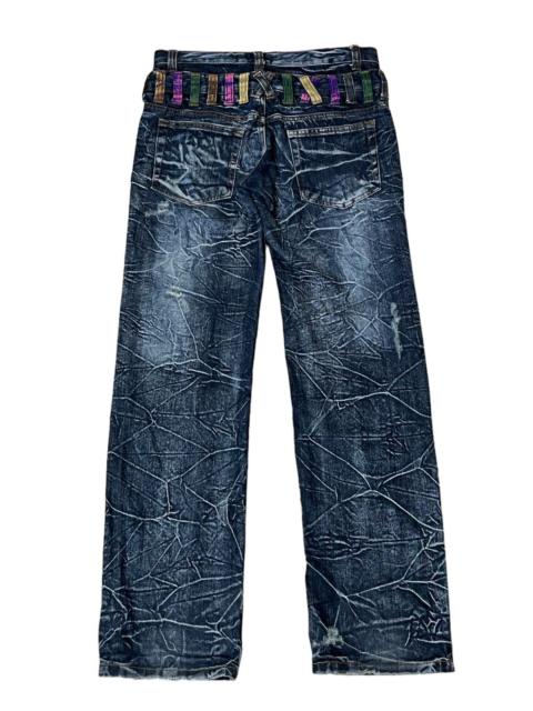 Other Designers Le Grande Bleu (L.G.B.) - NICE🔥JAPANESE BRAND "NYLAUS JEANS" DOUBLE WAIST JEANS/DENIM