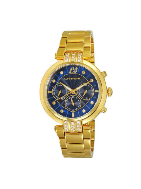 Other Designers Torino Carrero Adelina GMT Quartz Blue Dial Ladies Watch CL1G03BUJ