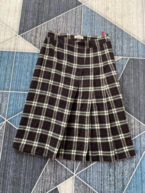 Other Designers Vintage - STEALS! AVE SEBATO WOOL PLAID SKIRT