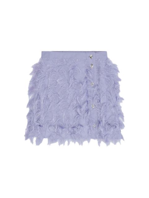 GANNI fringe mesh skirt