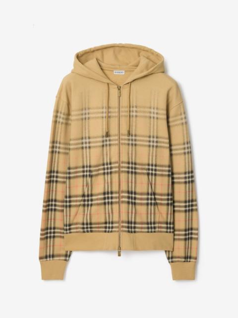 Burberry Gradient Check Cotton Zip Hoodie