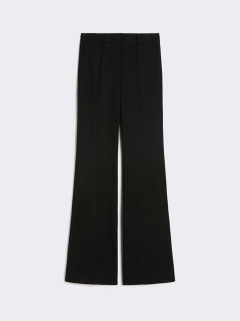 Sportmax Flared trousers in a viscose blend - black