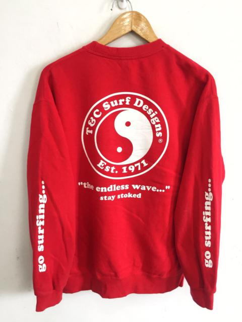 Other Designers Surf Style - Vintage T&C Yin Yang Big Logo Jumper Sweatshirt