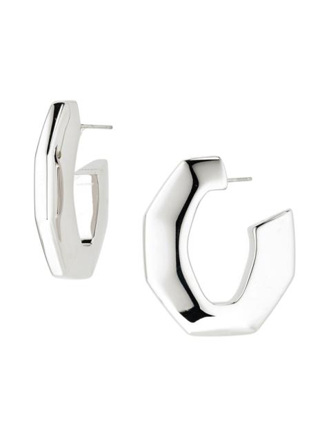 Givenchy Givenchy Large Chain Link Hoop Earrings in Silvery at Nordstrom