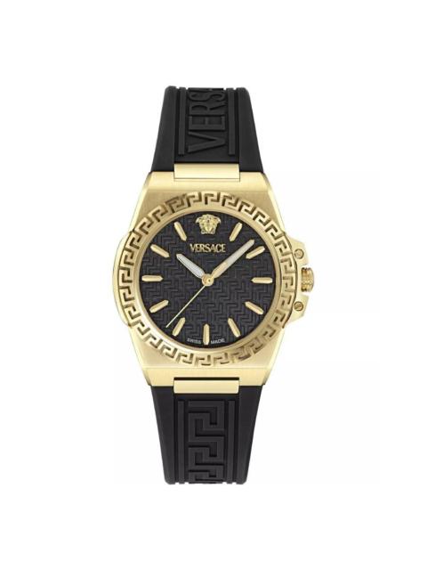 VERSACE Versace Greca Reaction Quartz Black Dial Ladies Watch VE0D00225