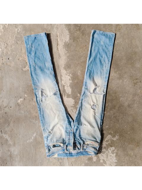 Diesel Industry Distressed Faded Button ZipTrousers Pants