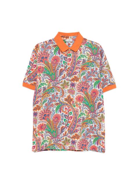 Etro Etro Orange Polo Shirts Men