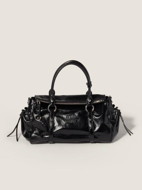 Miu Miu Shiny leather handbag