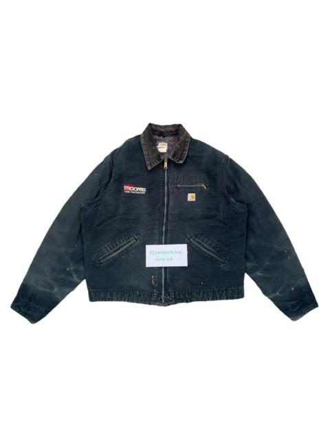 Carhartt Vtg Carhartt Detroit J01 BLK Lined Blanket Inner Jacket