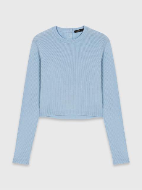 maje Jewel-button back jumper