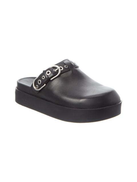 rag & bone rag & bone Geo Buckle Leather Platform Mule