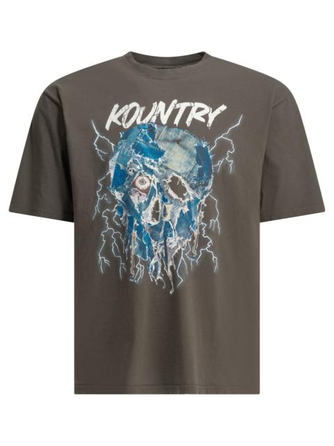 Kapital Kapital Denim Face Crew-neck T-shirt Brown