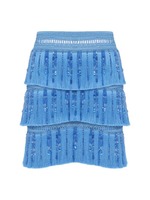PatBO CLARA FRINGE MINI SKIRT