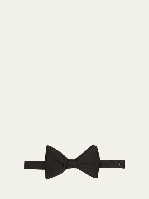 ZEGNA Men's Pre-Tied Silk Bow Tie