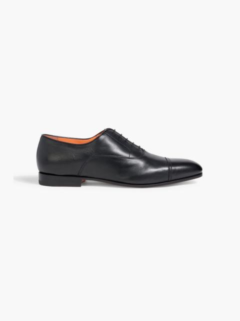 Santoni Dole leather Oxford shoes