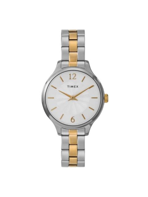 Other Designers Timex Peyton Quartz Silver Dial Ladies Watch TW2W98100