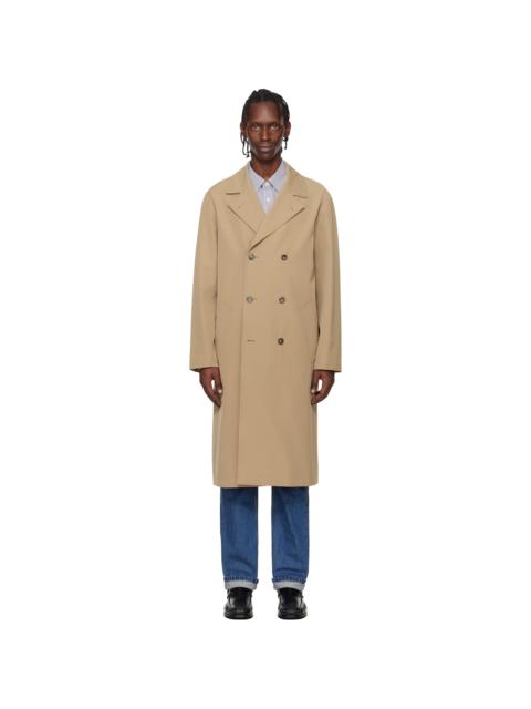 A.P.C. Beige Croisé Coat