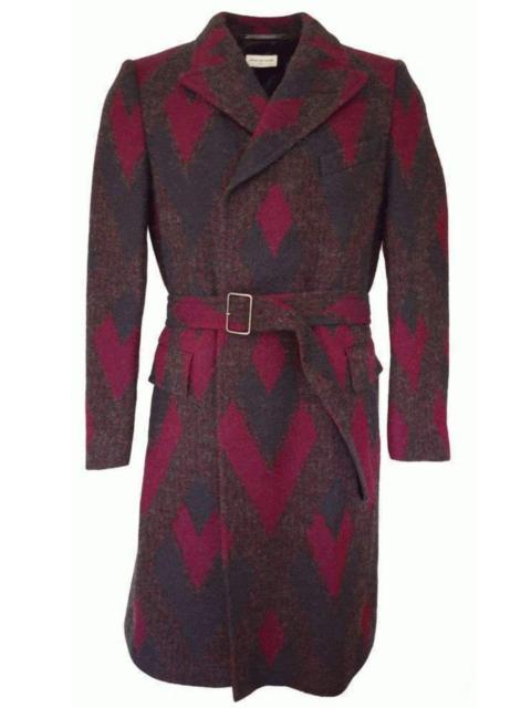 Dries Van Noten Zigzag Wool Coat