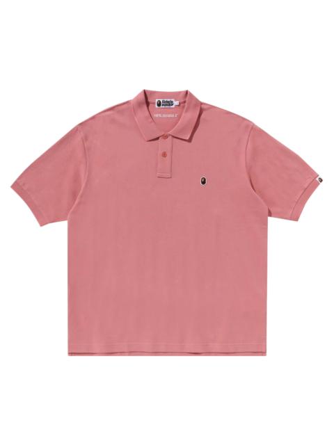 A BATHING APE® BAPE Ape Head One Point Polo 'Pink'