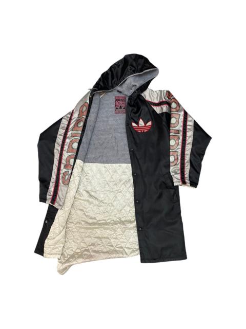 adidas LONG JACKET COACH STYLE ADIDAS BIG LOGO HOODIE