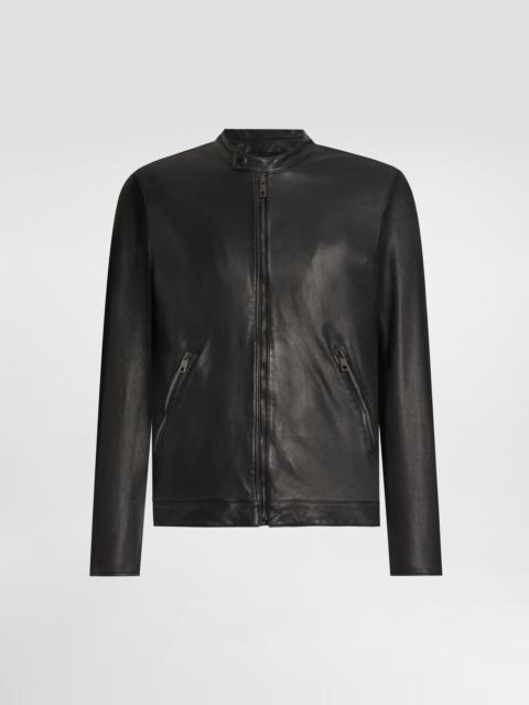 Dolce & Gabbana Leather jacket with zipper