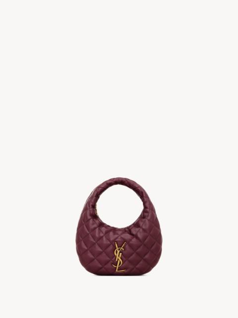 SAINT LAURENT Saint Laurent Icarino Small Quilted Handbag Bordeaux