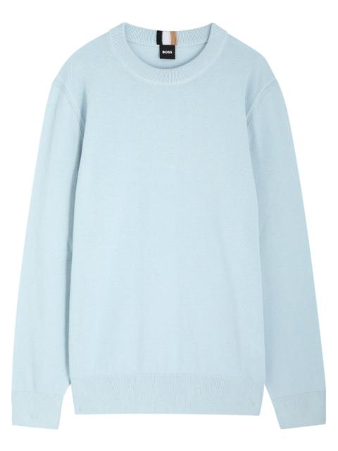 Boss Textured Cotton Jumper