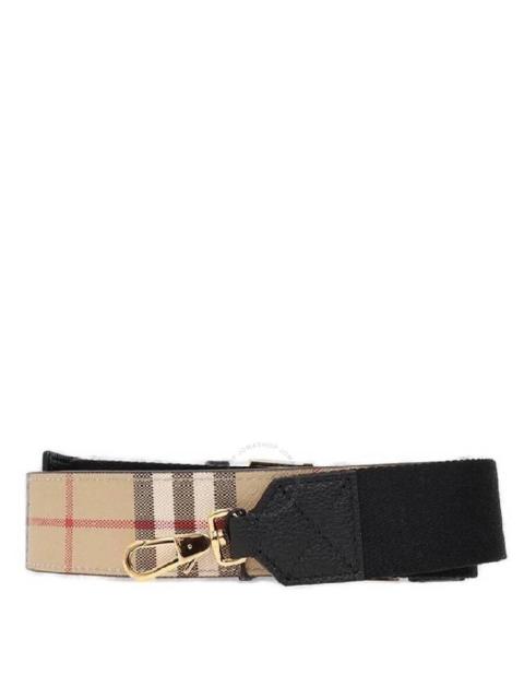 Burberry Burberry Vintage Check Leather Bag Strap