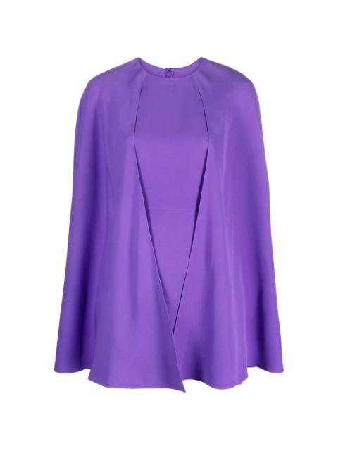 Valentino Valentino Garavani Cape-Style Silk Dress