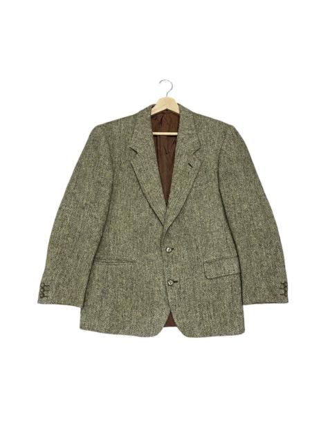Other Designers Vintage Harris Tweed Hand Woven Scottish Grown Wool Blazer