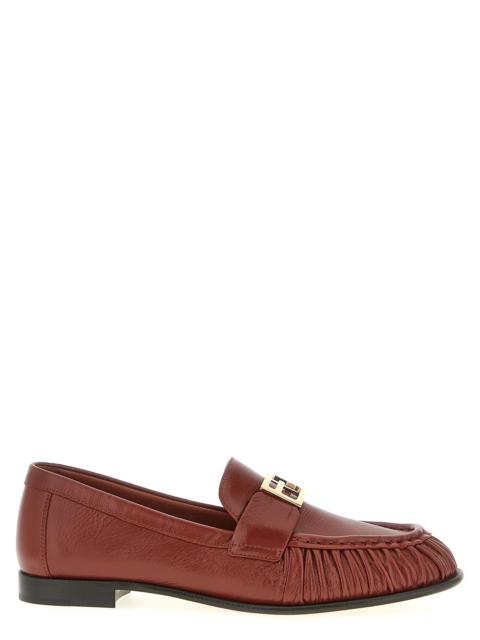 FENDI Baguette Loafers Brown