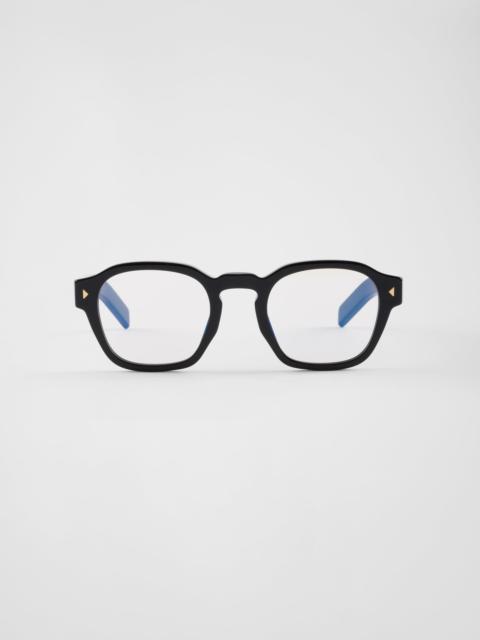 Prada Sunglasses with the iconic metal plaque