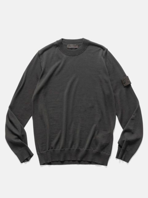 Stone Island Ghost Piece RWS Wool Knit Crewneck Dark Brown