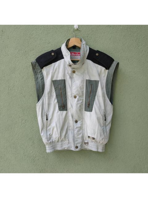 Other Designers Tracey Vest - Vintage!! Ellesse Zipper & Button Ups MultiPocket Vest