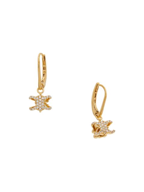 CELINE CELINE Triomphe Solitaire Sparkle Earrings