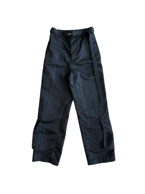 Bottega Veneta Bottega Veneta Black Nylon Cargo Trousers SZ 26