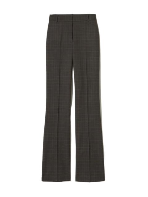 NILI LOTAN Corette Wool Pant in Cigar Plaid