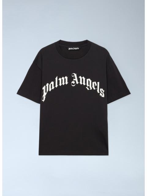 Palm Angels Palm Angels Men Curved Logo Reg T-Shirt