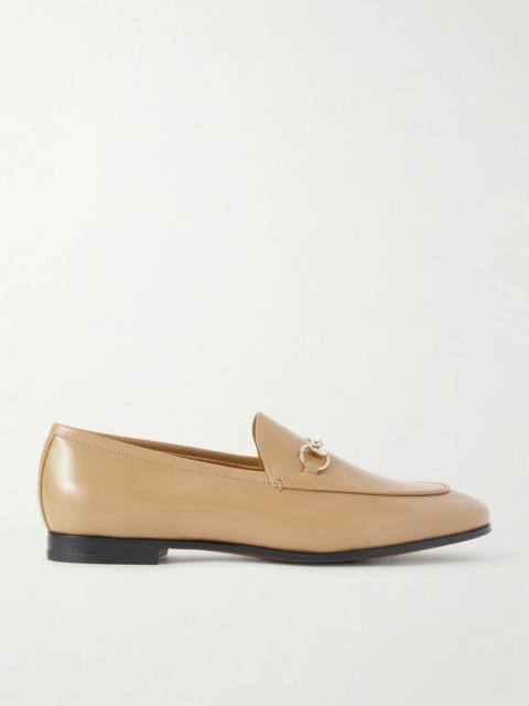 GUCCI Jordaan Horsebit-detailed Leather Loafers