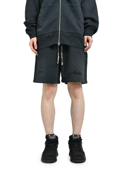 AMIRI BLEACH BANDANA SHORT / BLK