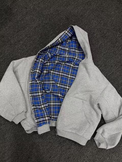 Other Designers Japanese Brand - Plaid Print Reversible Hoodie