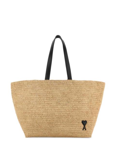AMI Paris Ami Men Raffia Shopping Bag
