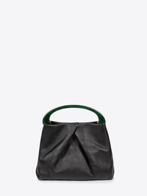 Dries Van Noten SMALL PLEATED LEATHER BAG