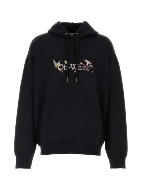 Off-White Off White Men Black Cotton Oversize Sweatshirt