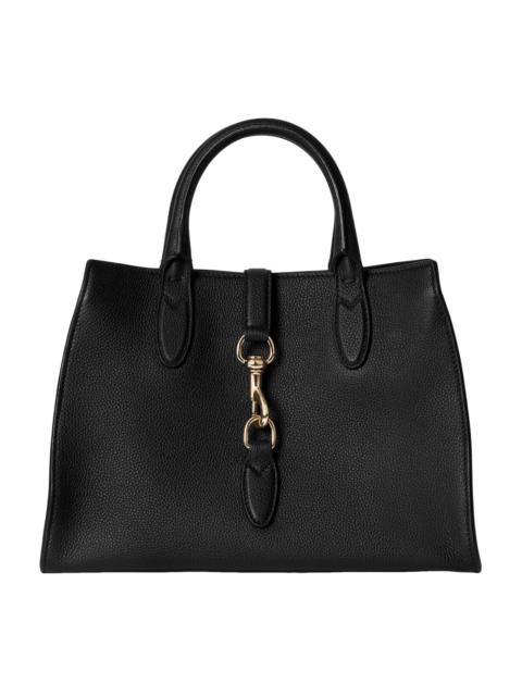 GUCCI GUCCI $4500 Black Hook Clos. Medium Tote New/Auth