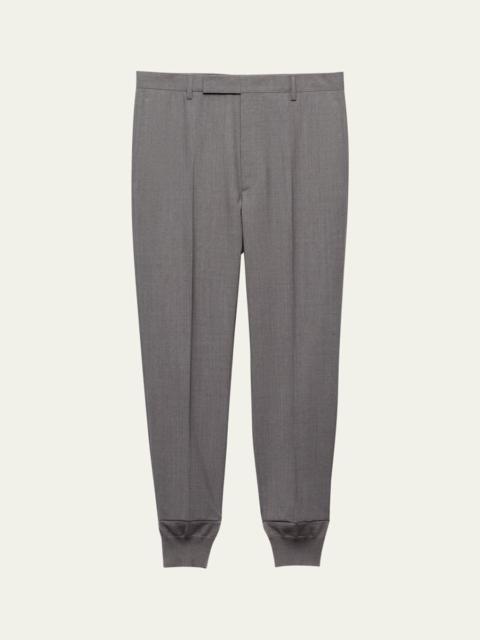 Prada Men's Hybrid Wool Joggers